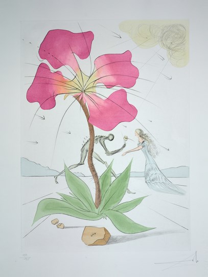 Reuben from The Twelve Tribes of Israel, 1973 by Salvador Dali - Drypoint with etching and pochoir in colours